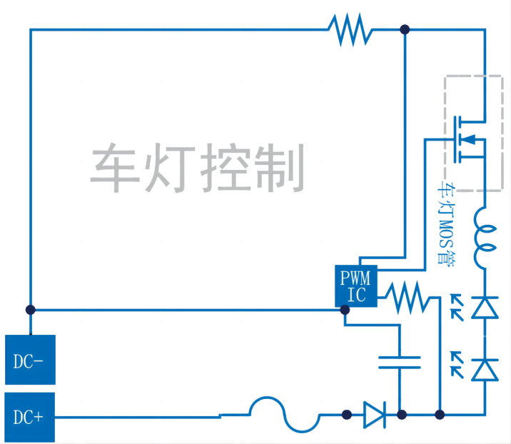 车灯控制电路图